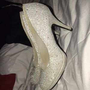 “Silver Slipper” high heel